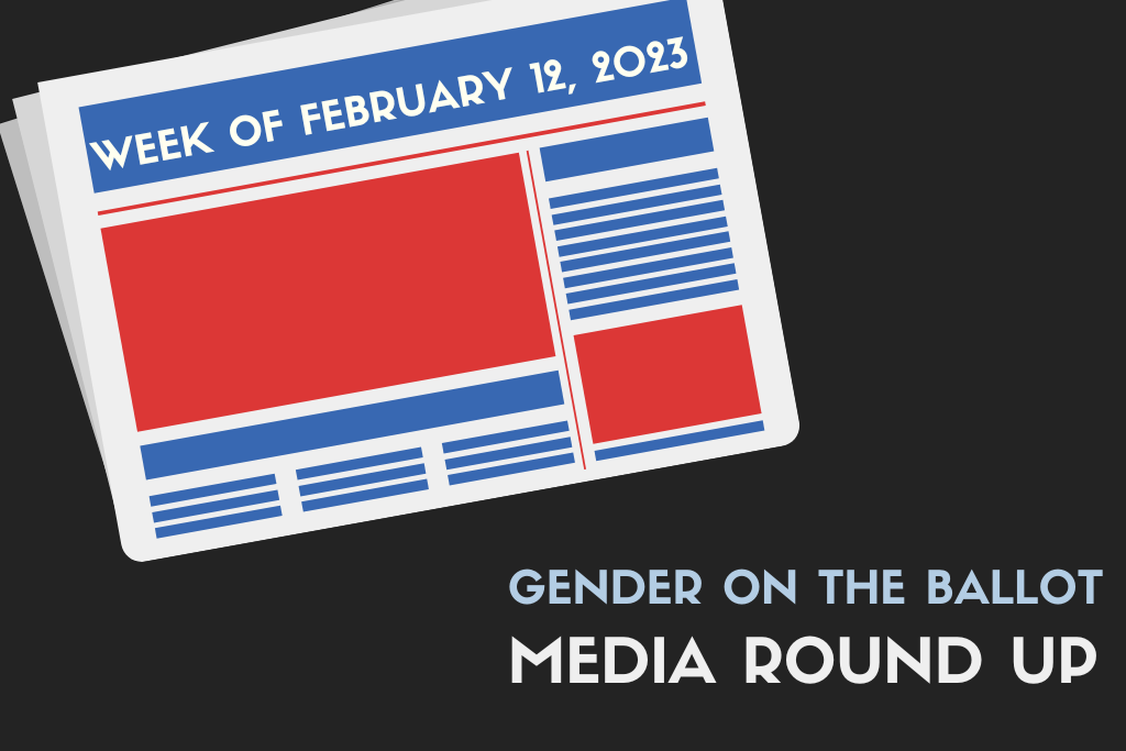 Media Round up graphic in black, blue, red and white