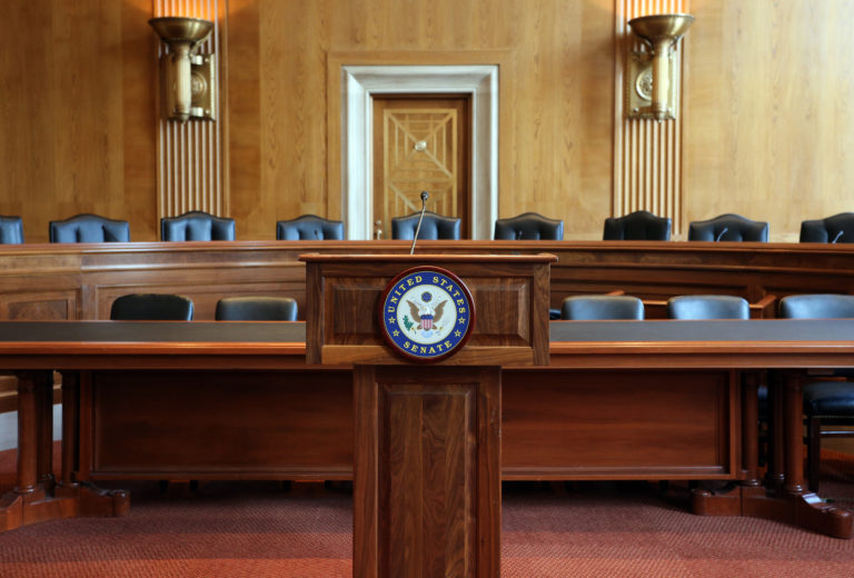 U.S. Senate chamber room. History of Black women in the U.S. Senate